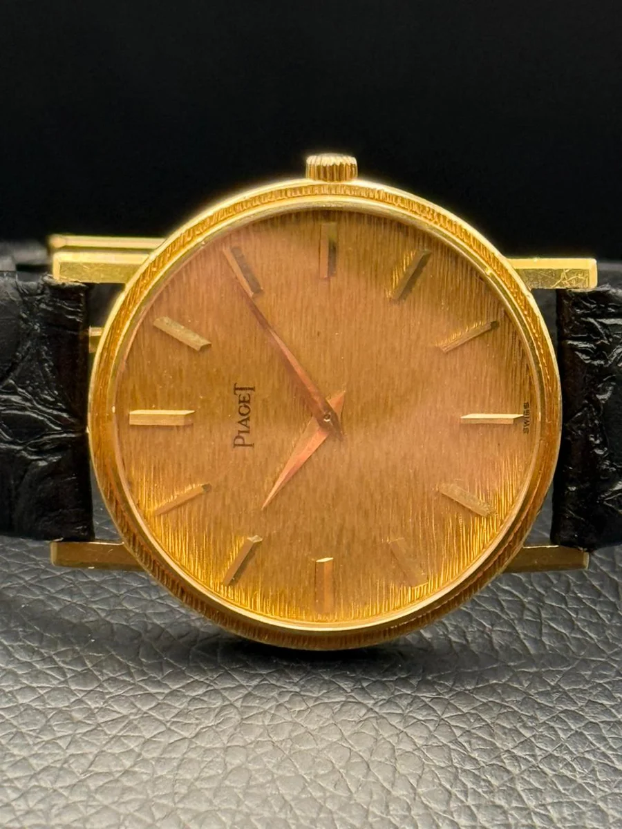 Piaget 1970 True Gem Rare Piaget Classic 18K Full Gold - Image 8