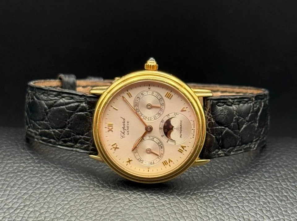 1970 Chopard Luna Doro Perpetual Calendar 18K Gold - Image 6