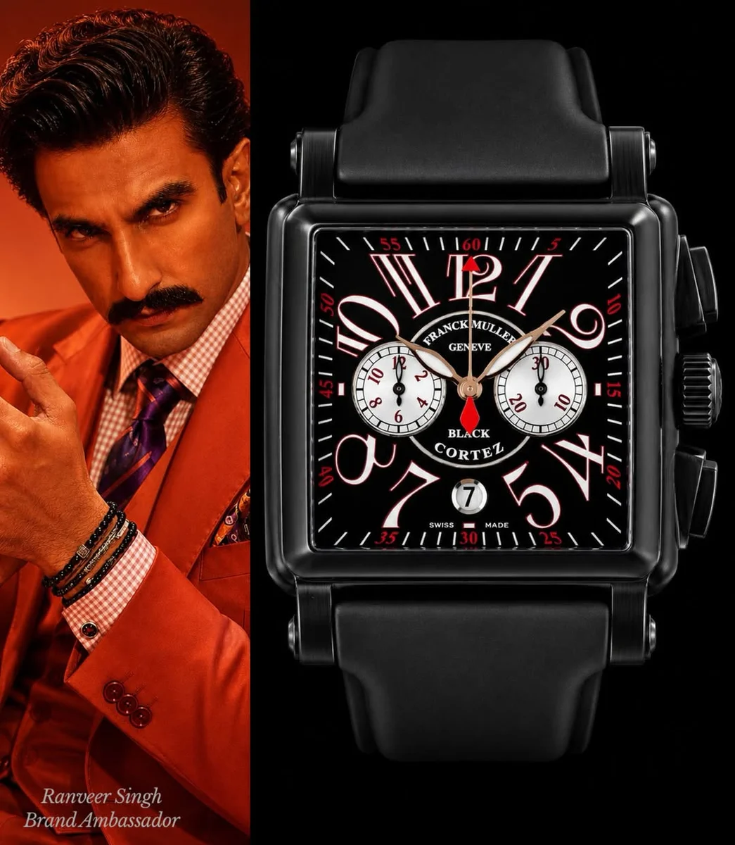 Franck Mulle Black Corte King 45MM Aggressive Modern Presence