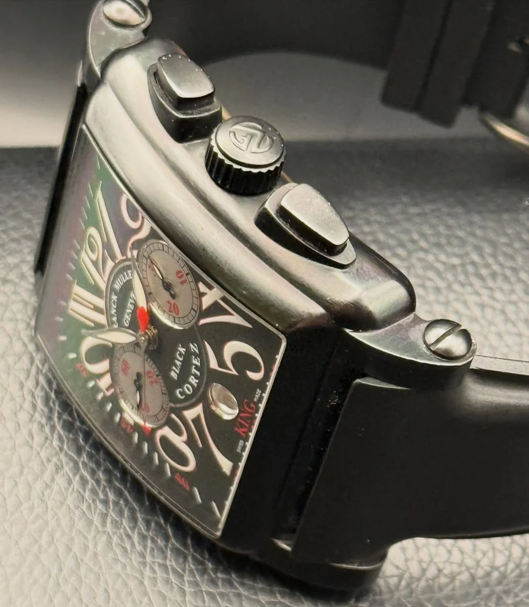 Franck Mulle Black Corte King 45MM Aggressive Modern Presence - Image 3