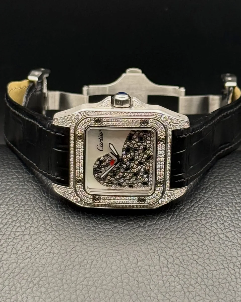 Cartier 100 Santos High Custom Made Panthère High Jewelry - Image 2