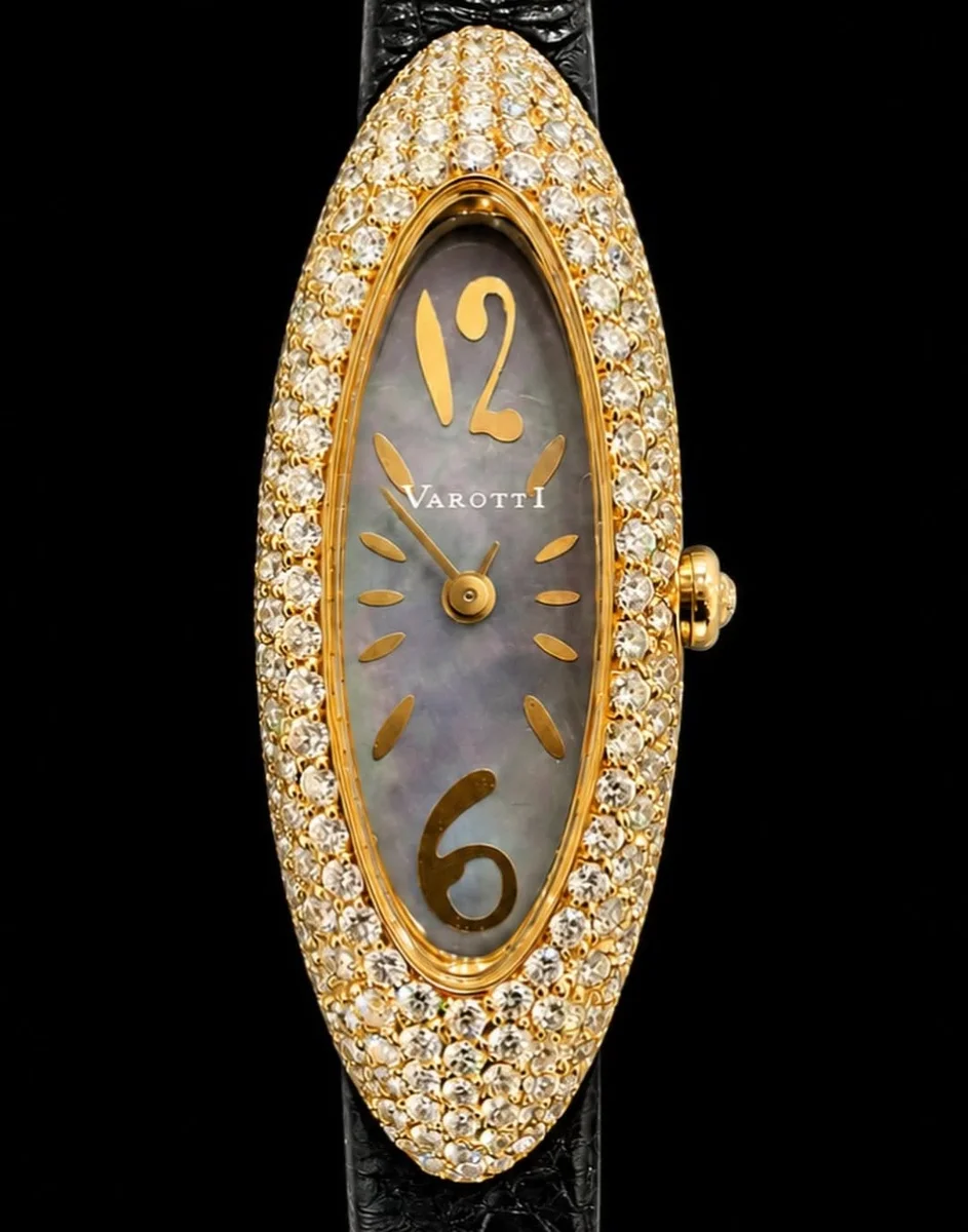 RARE Varotti 18k Body Lavishly Brilliant Diamonds MOP - Image 2