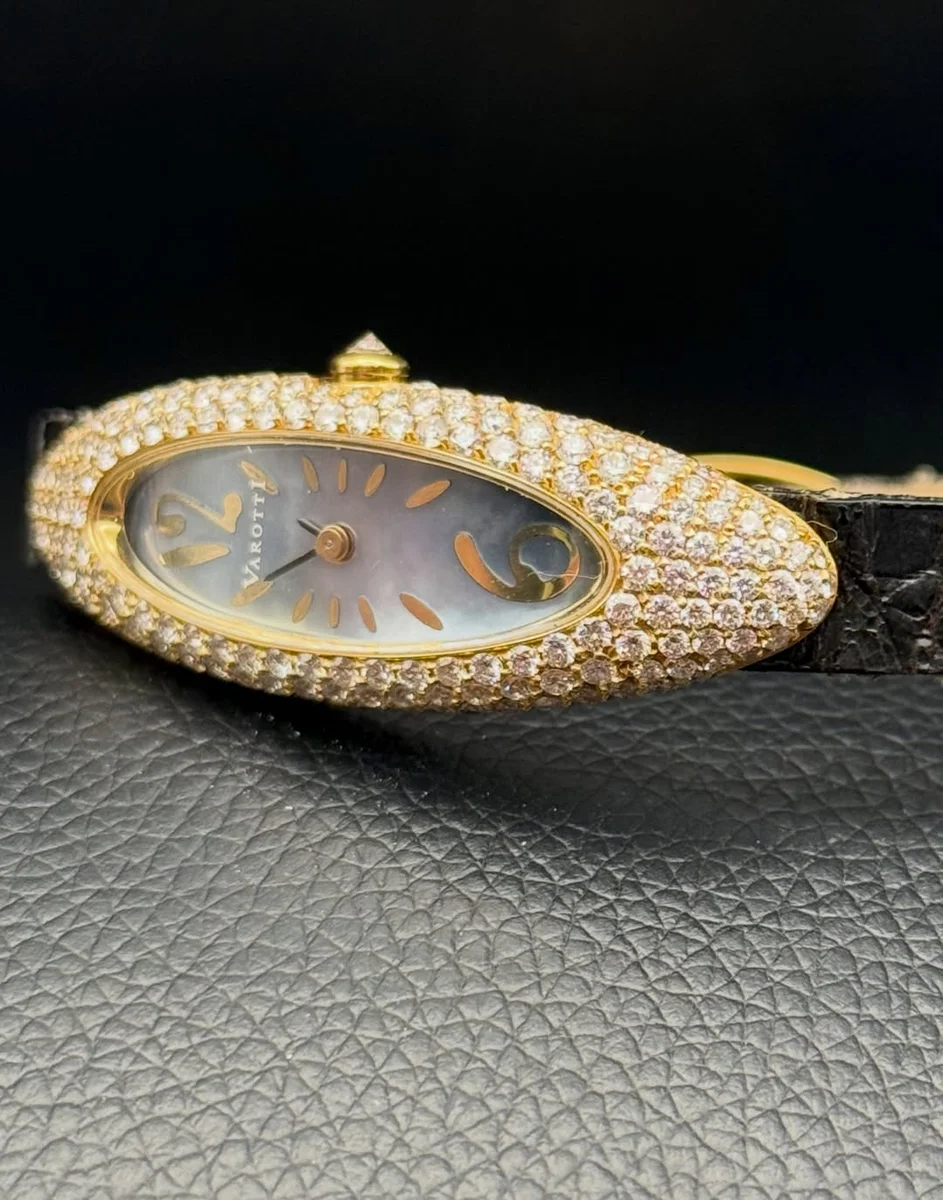 RARE Varotti 18k Body Lavishly Brilliant Diamonds MOP - Image 4
