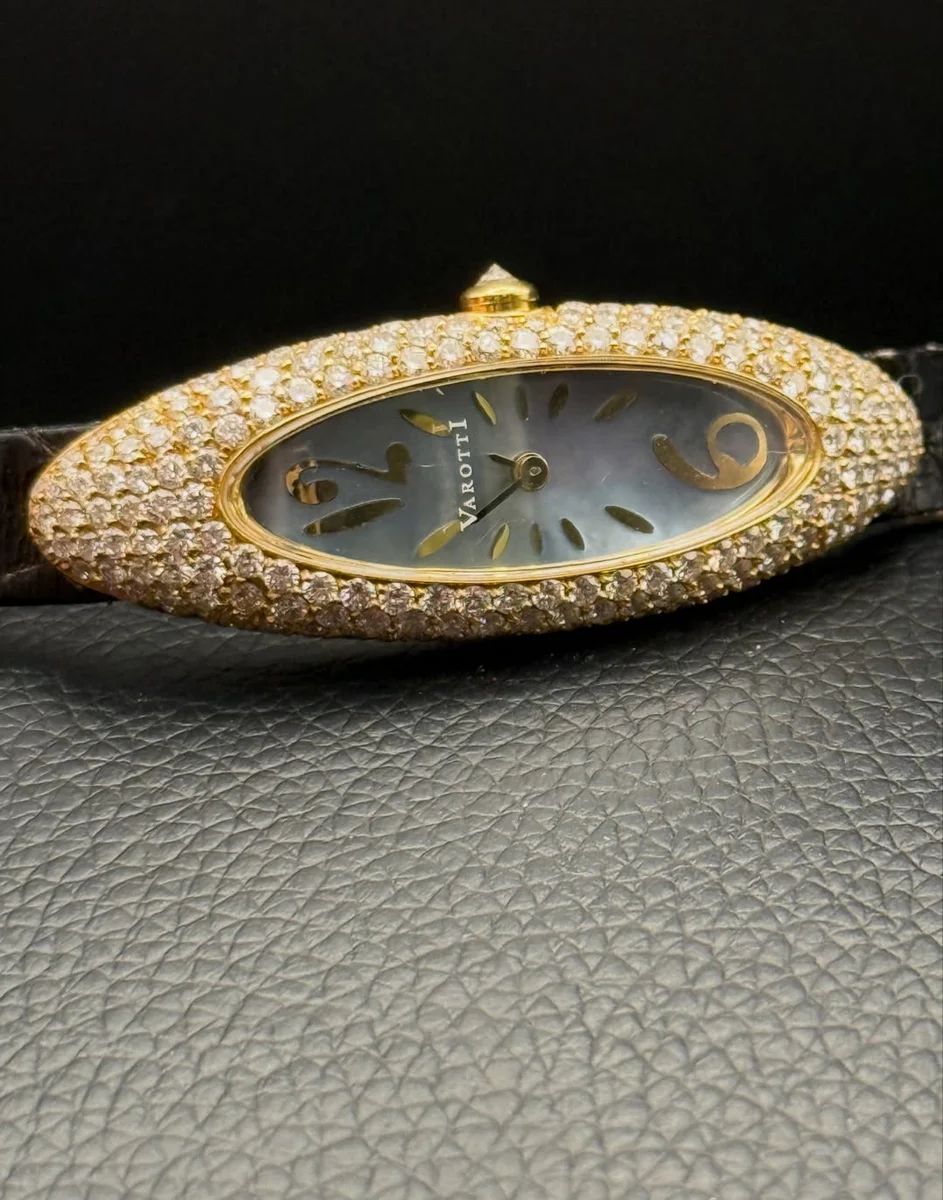 RARE Varotti 18k Body Lavishly Brilliant Diamonds MOP - Image 5