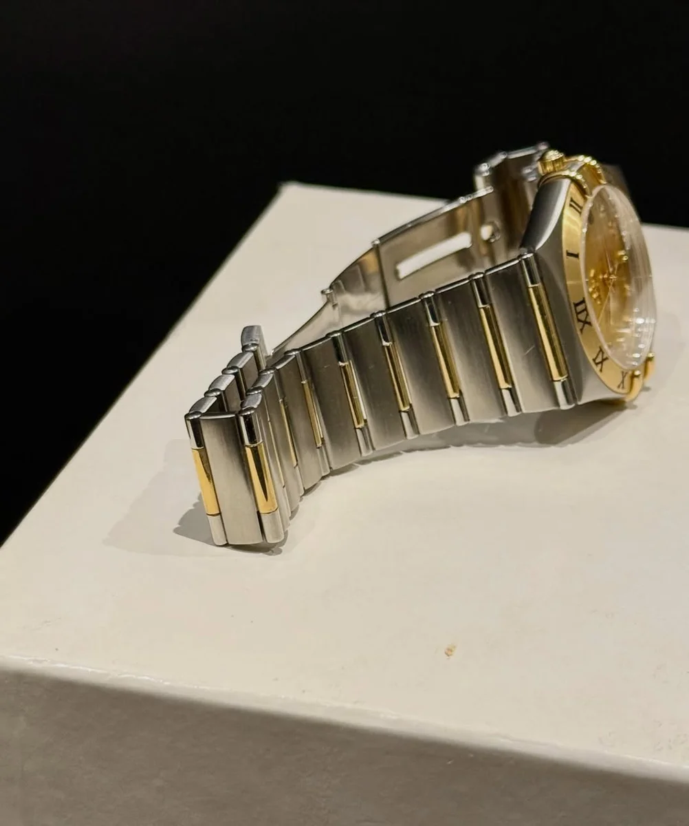 OMEGA Constellation Manhattan 33MM Gold Steel Diamonds - Image 6