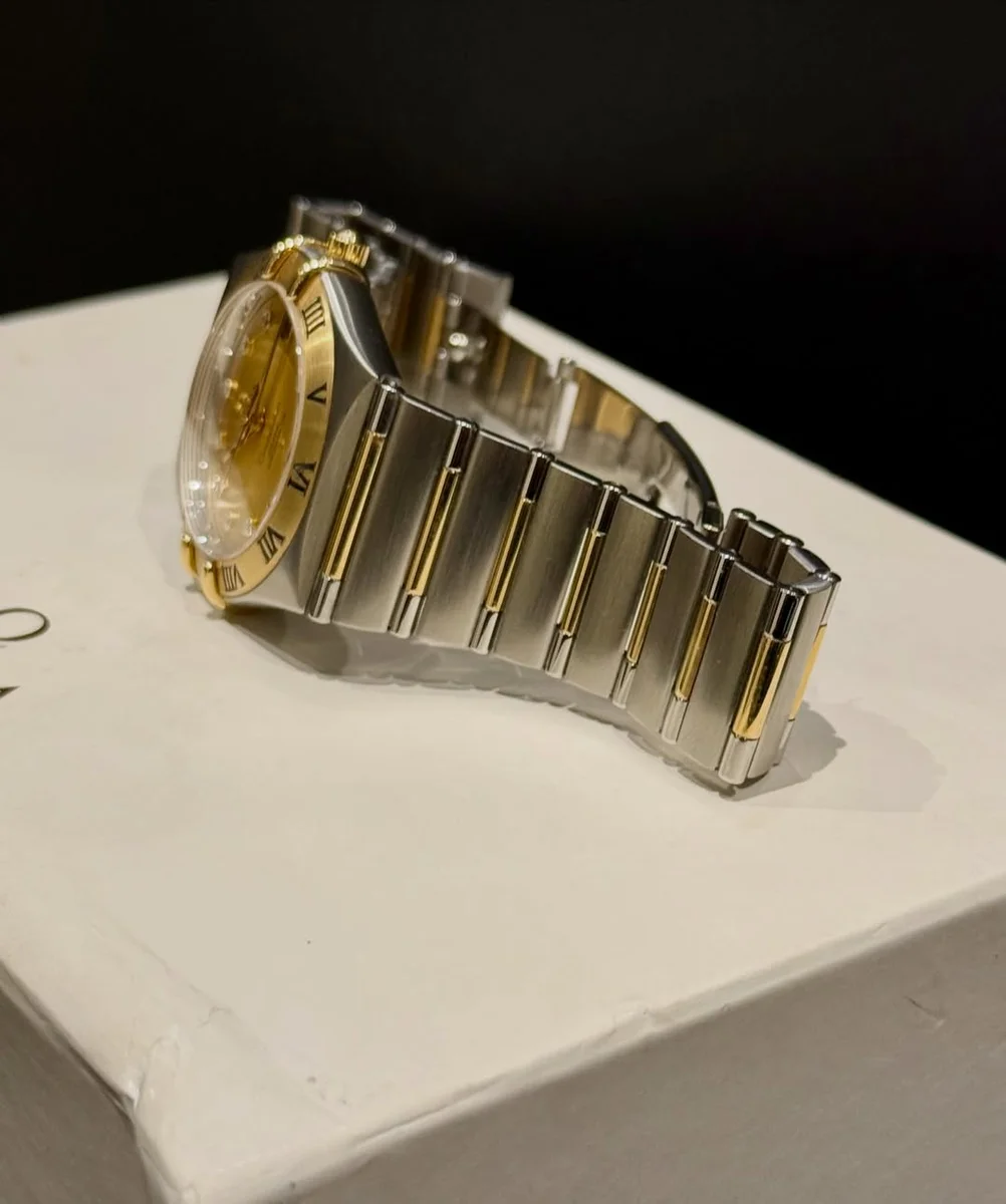 OMEGA Constellation Manhattan 33MM Gold Steel Diamonds - Image 8