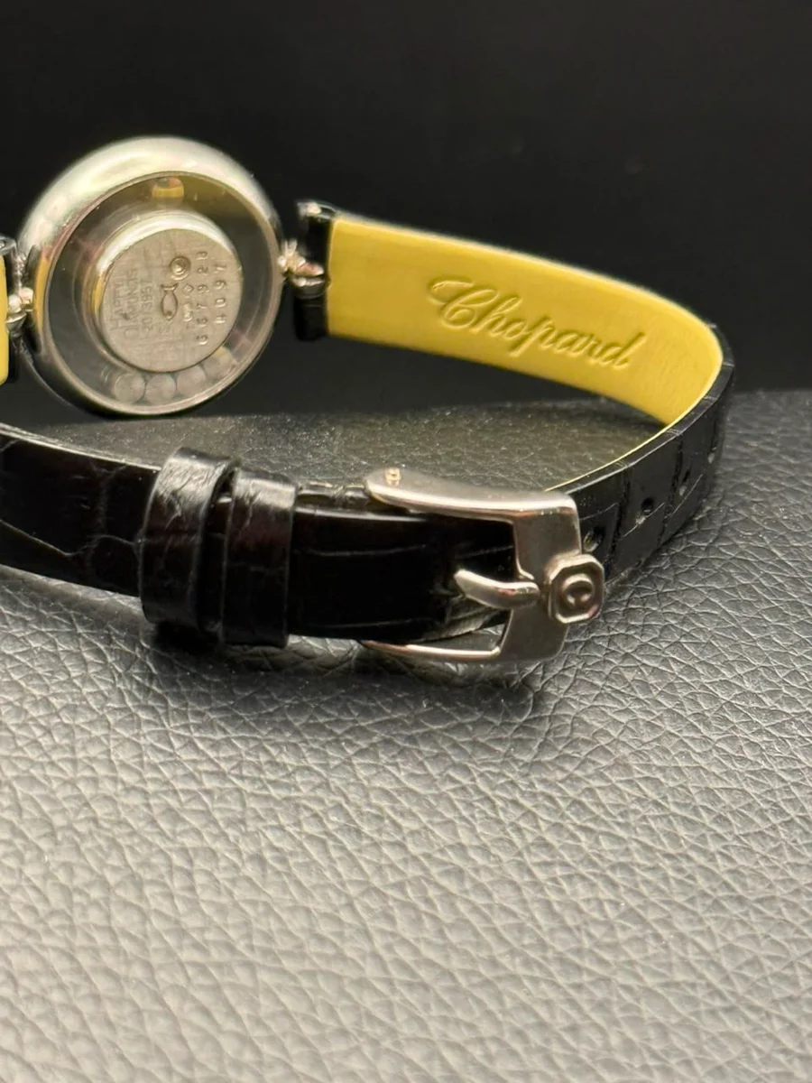 Chopard Happy Diamonds White Gold Leather - Image 5