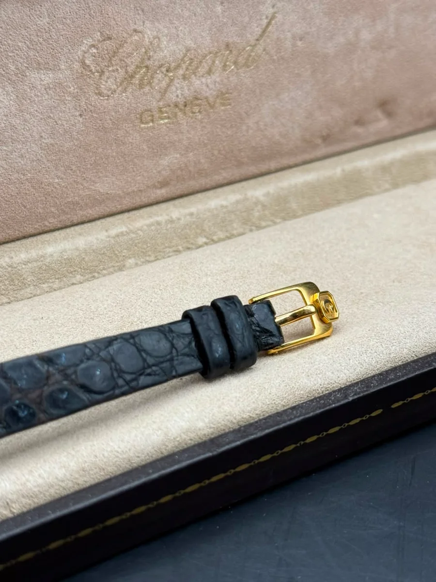 Chopard Happy Diamonds 18K Gold Leather Floating Diamonds - Image 8
