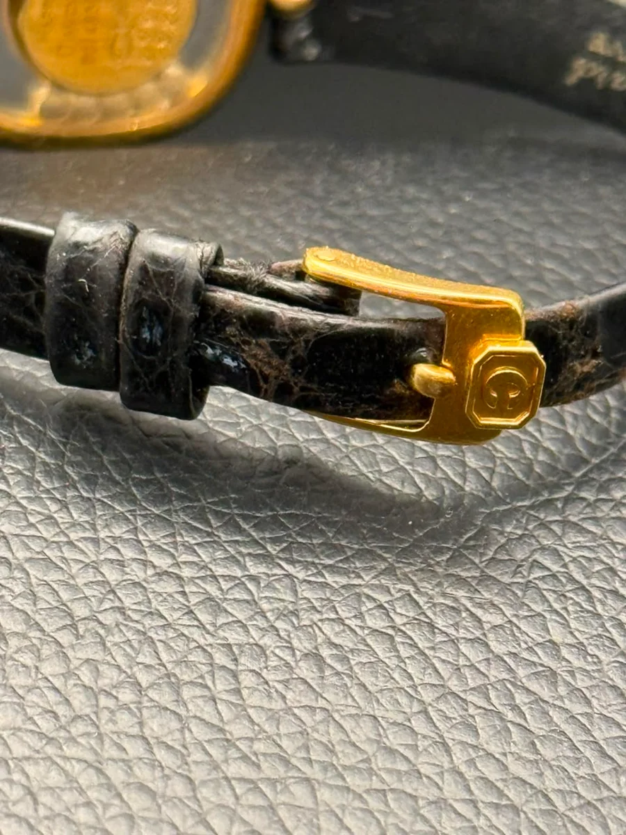 Chopard Happy Diamonds 18K Gold Leather Floating Diamonds - Image 6