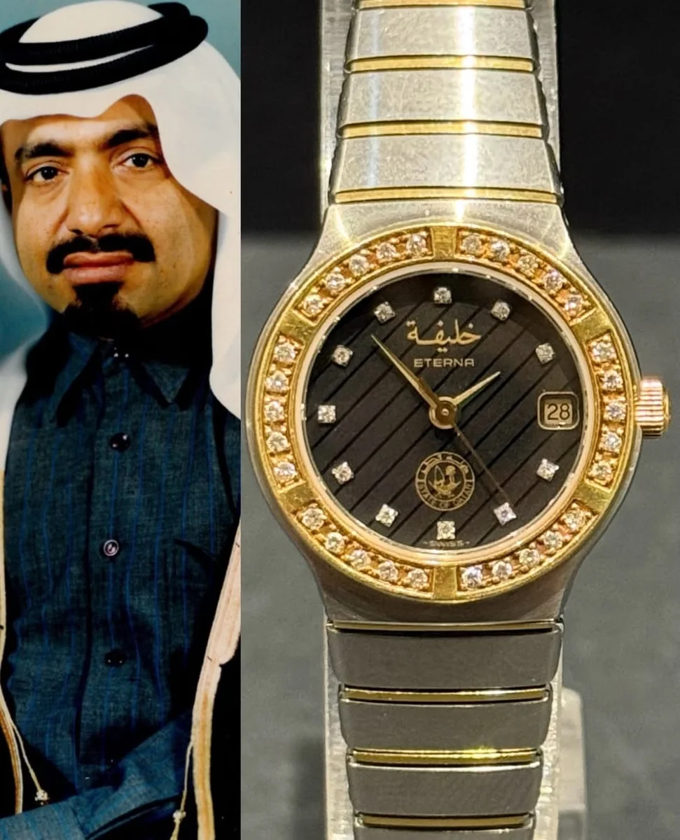 Eterna Special Amiri Edition Qatar 1980 Steel Gold Dimaonds