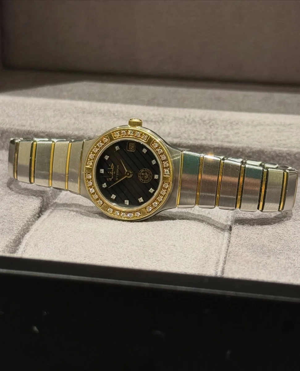 Eterna Special Amiri Edition Qatar 1980 Steel Gold Dimaonds - Image 3