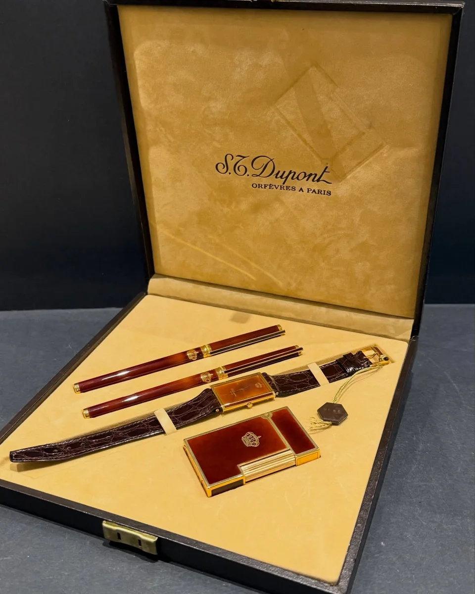 S.T. Dupont royal Presentation Set King Hussein bin Talal 1980 - Image 10