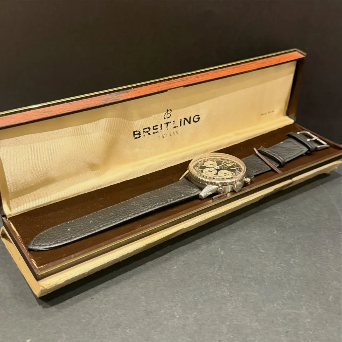 RARE Breitling Navitimer His Majesty King Hussein Bin Talal First Edition 1968 - Image 5