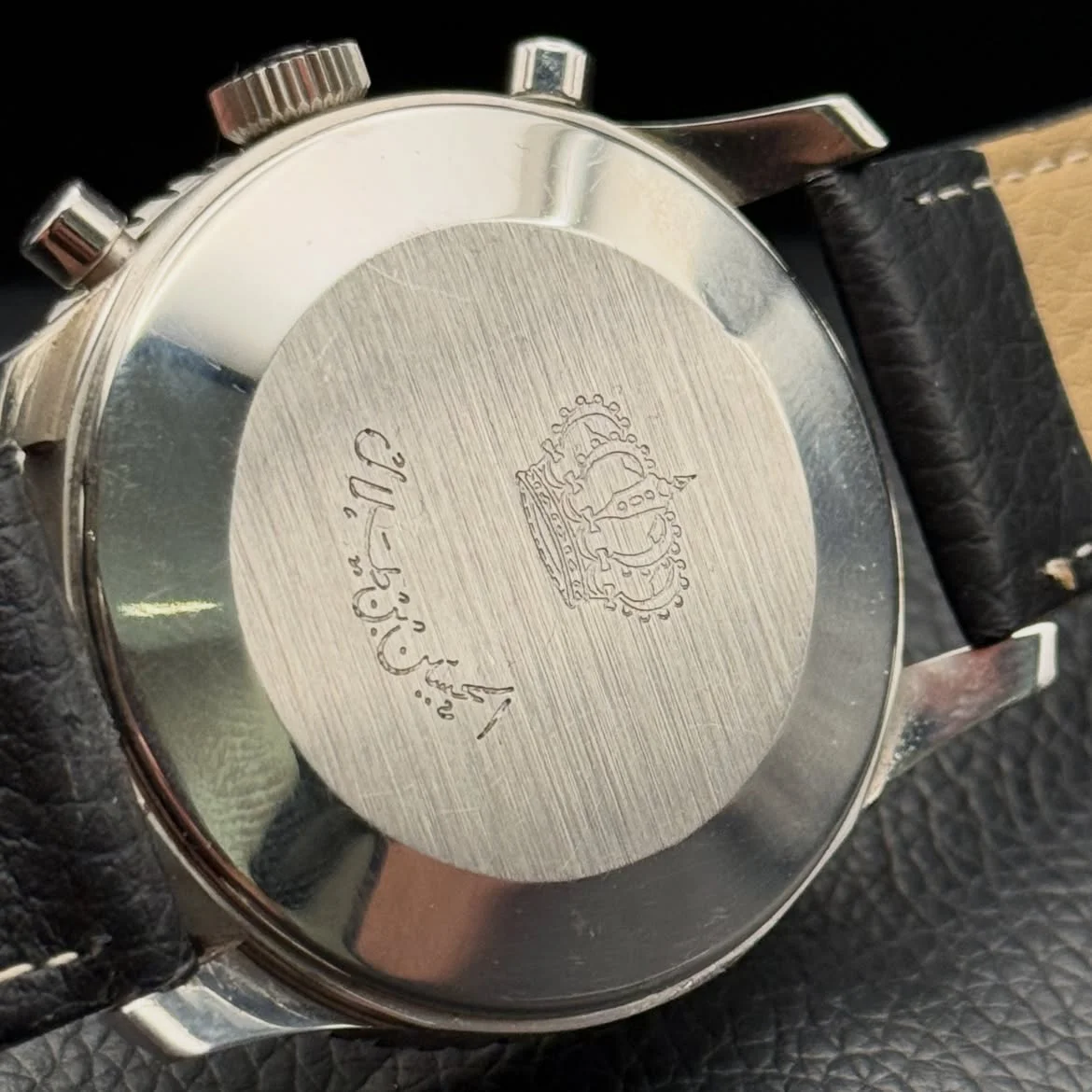 RARE Breitling Navitimer His Majesty King Hussein Bin Talal First Edition 1968 - Image 2
