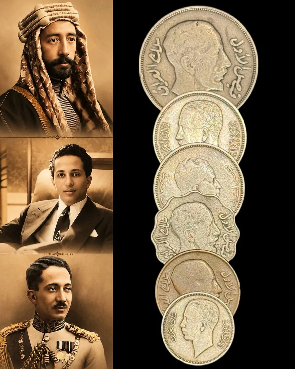 Roya Collection of Official Iraqi Royal Coins - Iraq Kings
