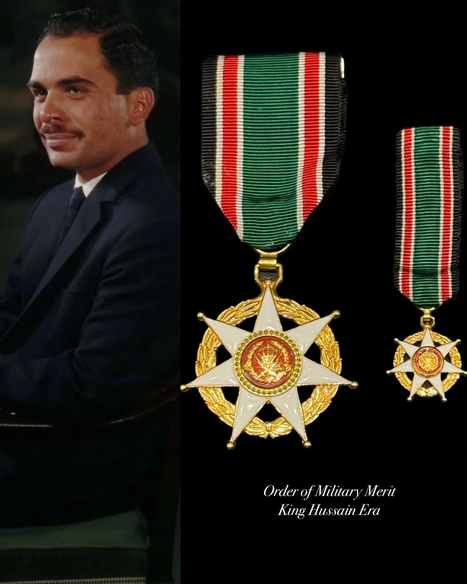 ordanian Order of Military Merit 1970s His Majesty King Hussein