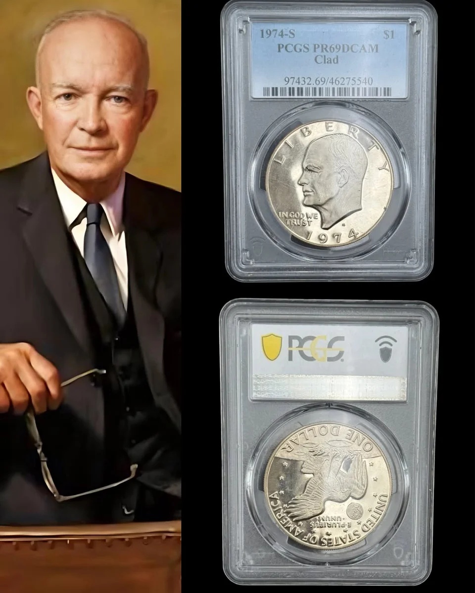 Dwight D. Eisenhower One Dollar 1974 S Certified PCGS