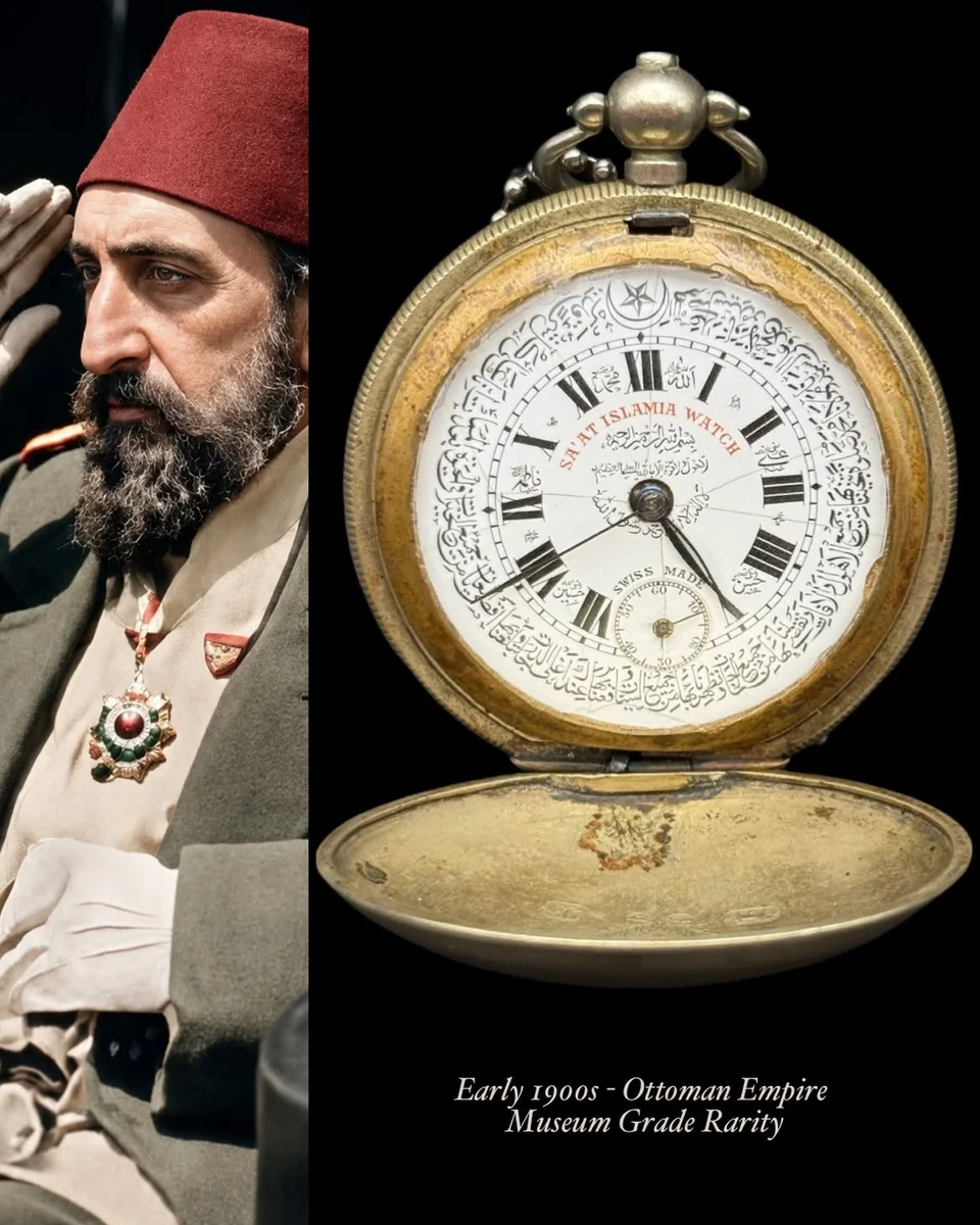 Ultra Rare 1900s Pocket Watch Ottoman Empire Sultan Abdul Hamid II
