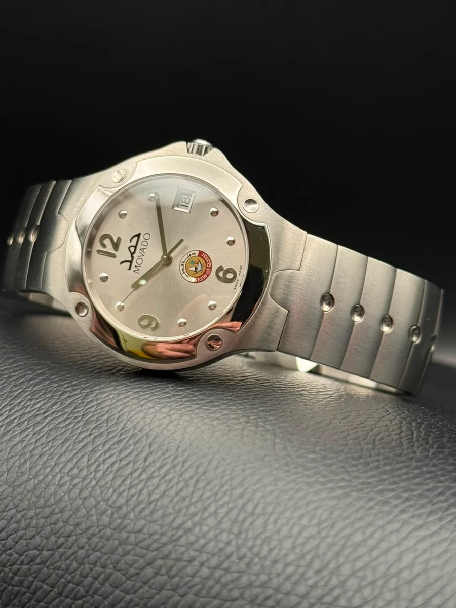 Rare Movado Special Edition Sheikh Hamad bin Khalifa Al Thani 1995 - Image 2