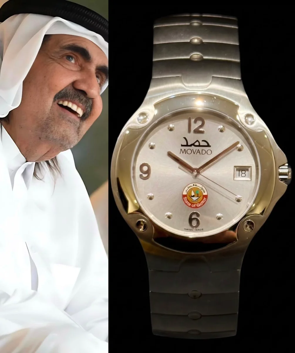 Rare Movado Special Edition Sheikh Hamad bin Khalifa Al Thani 1995