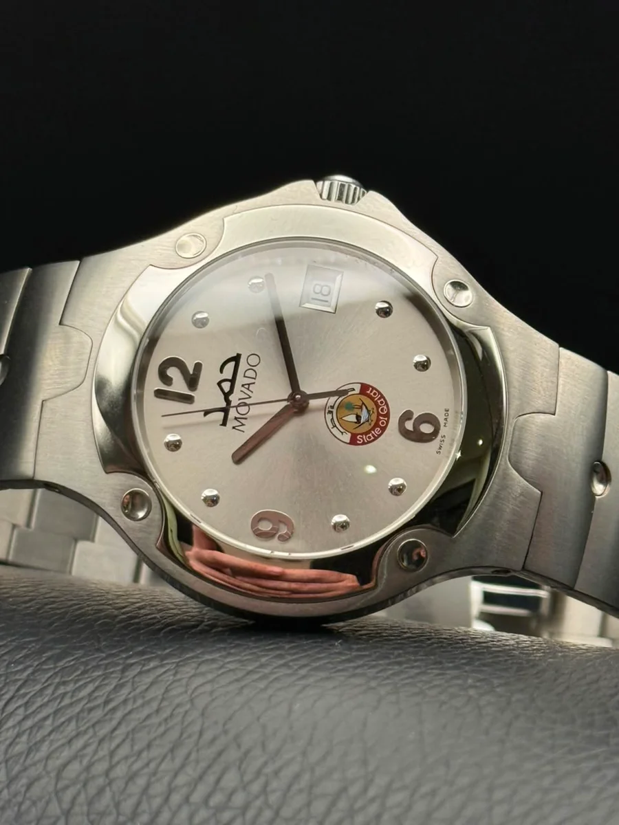 Rare Movado Special Edition Sheikh Hamad bin Khalifa Al Thani 1995 - Image 7