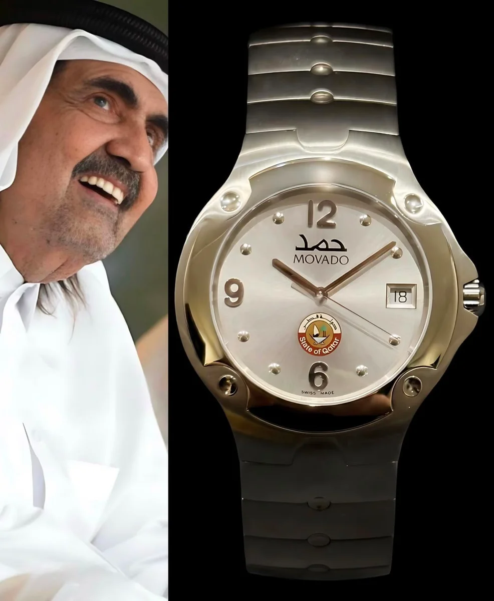 Rare Movado Special Edition Sheikh Hamad bin Khalifa Al Thani 1995