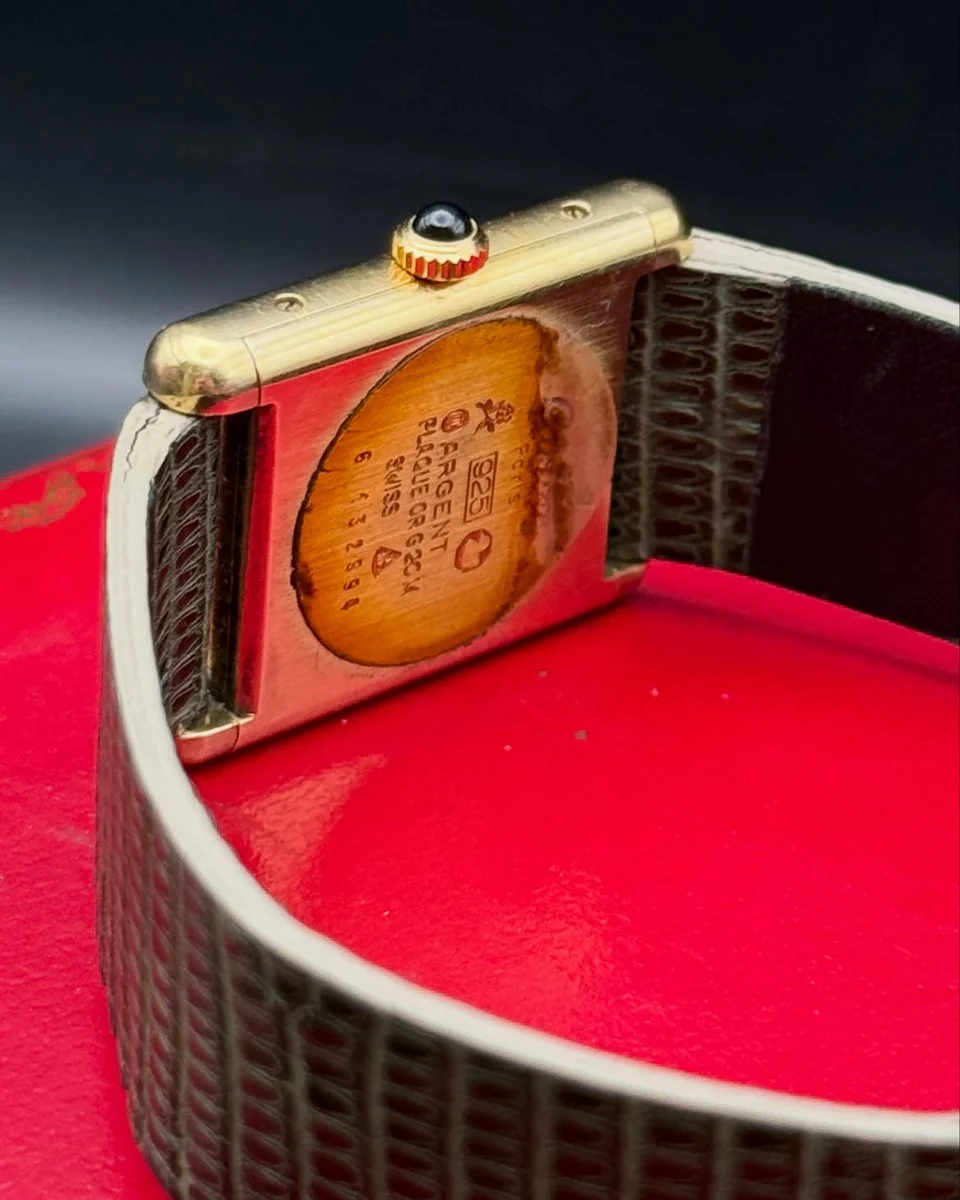 Cartier Tank Silver (Vermeil) 925 Silver Ivory Dial - Image 5