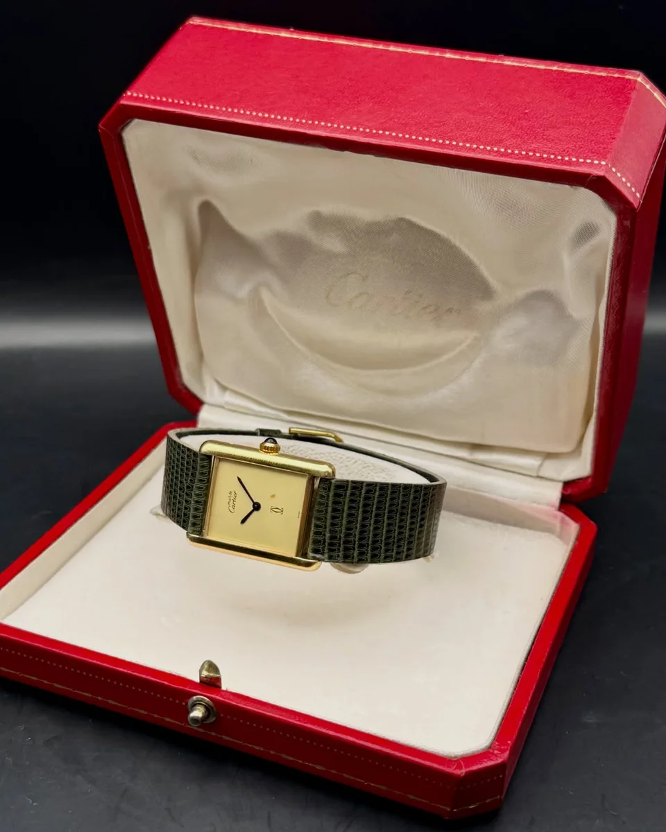 Cartier Tank Silver (Vermeil) 925 Silver Ivory Dial - Image 2