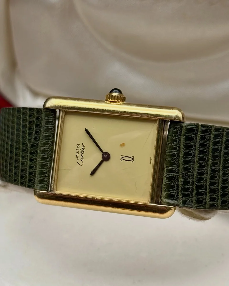 Cartier Tank Silver (Vermeil) 925 Silver Ivory Dial - Image 3