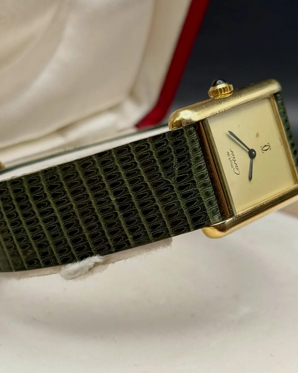 Cartier Tank Silver (Vermeil) 925 Silver Ivory Dial - Image 6
