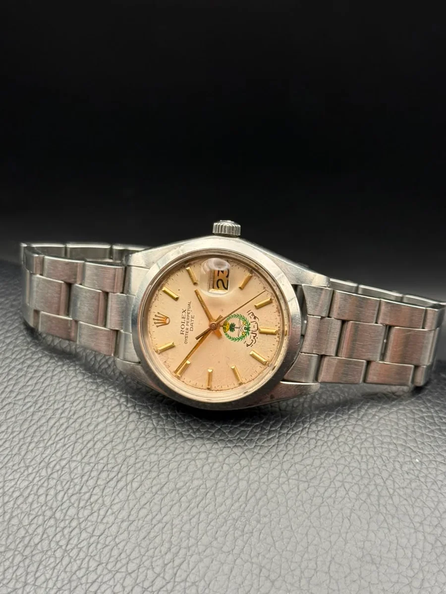Rolex 1500 Date First Edition Saudi Arabia 1970 Landing Forces RARE - Image 4
