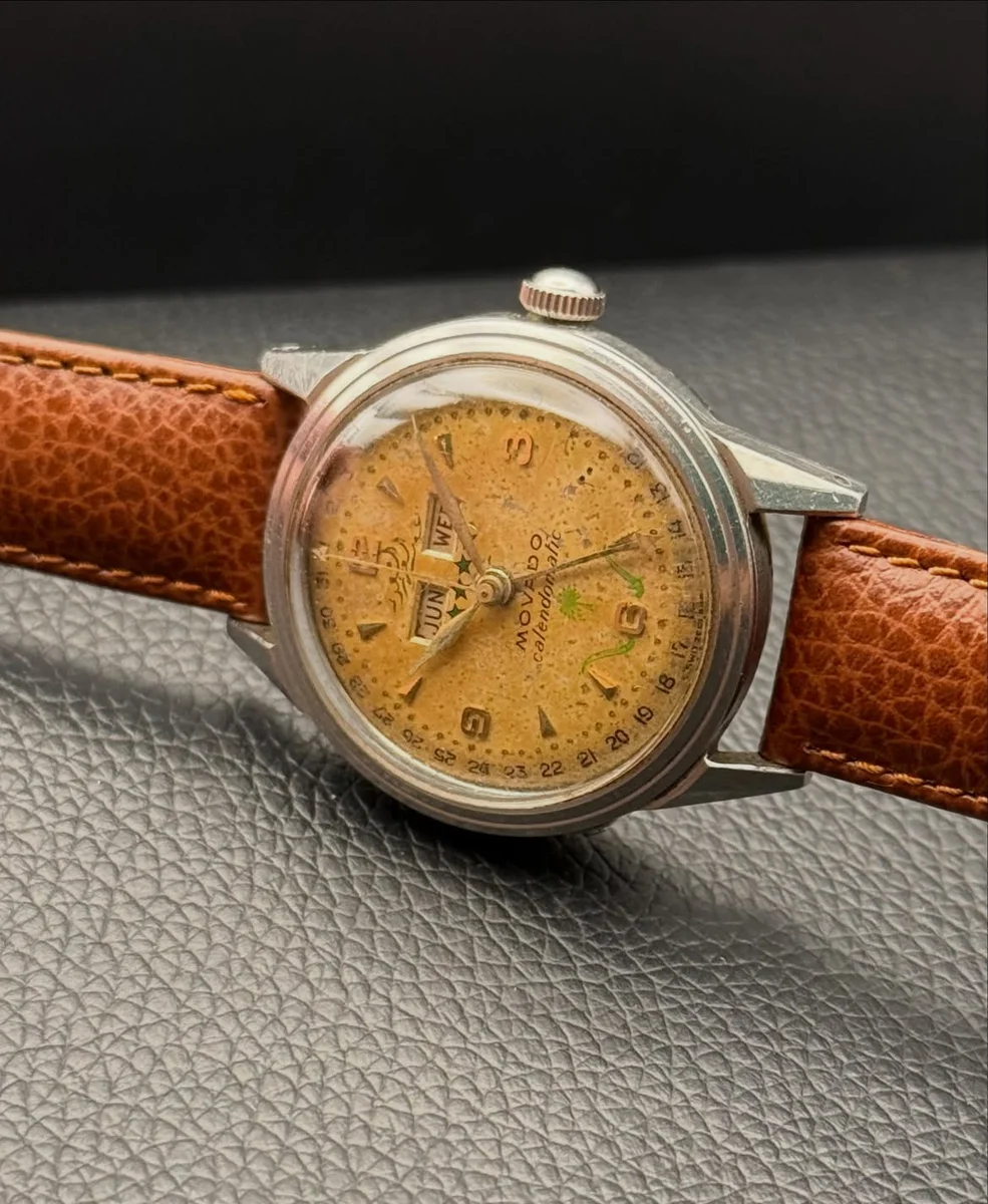 Rare Movado Calendomatic Special Edition King Abdulaziz Al Saud - Image 2
