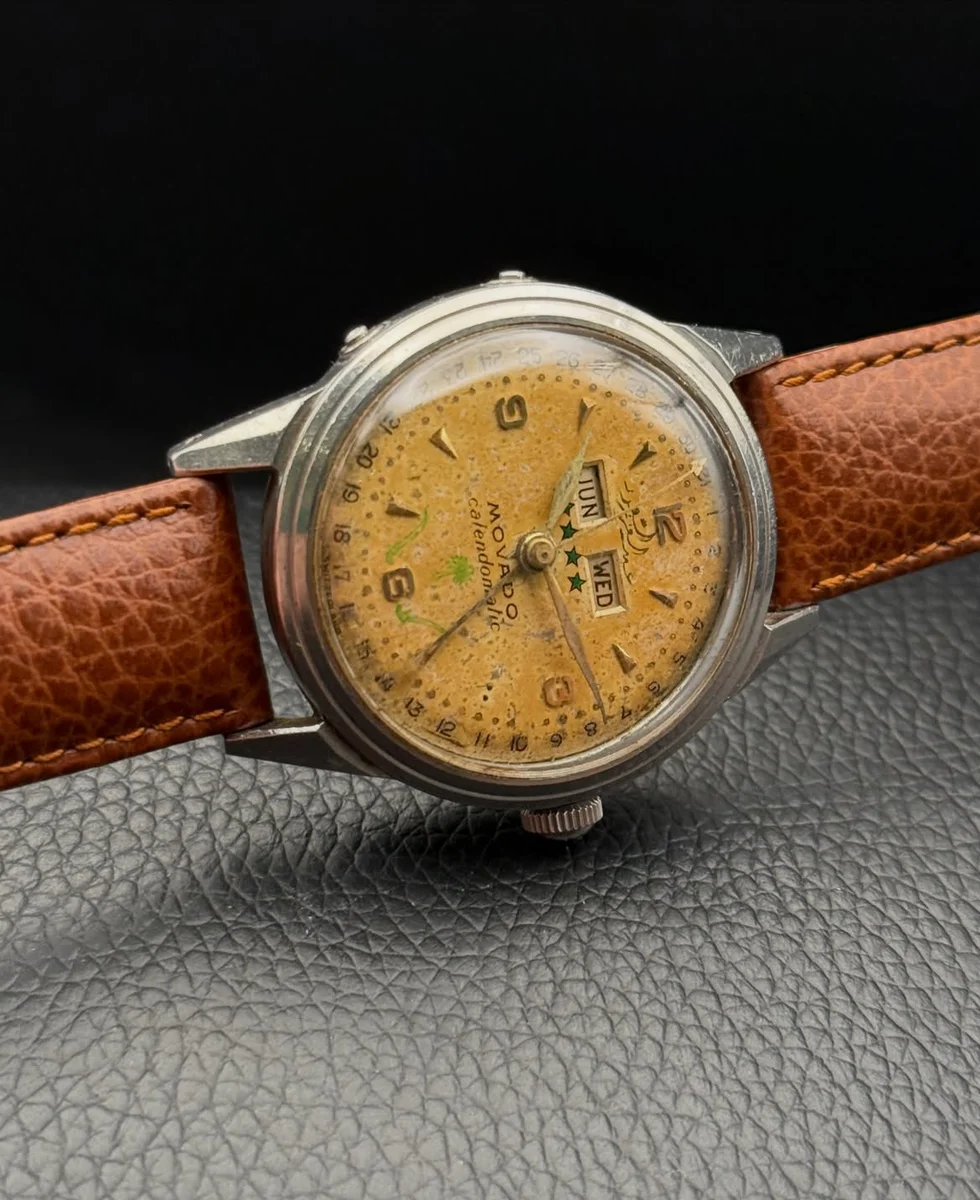 Rare Movado Calendomatic Special Edition King Abdulaziz Al Saud - Image 5