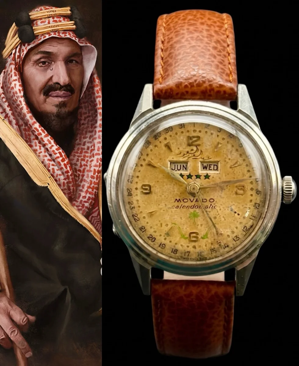 Rare Movado Calendomatic Special Edition King Abdulaziz Al Saud