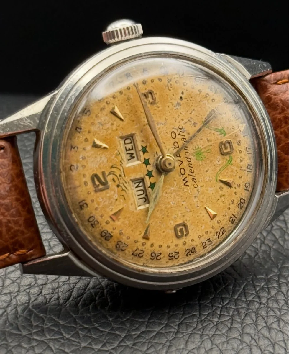 Rare Movado Calendomatic Special Edition King Abdulaziz Al Saud - Image 4