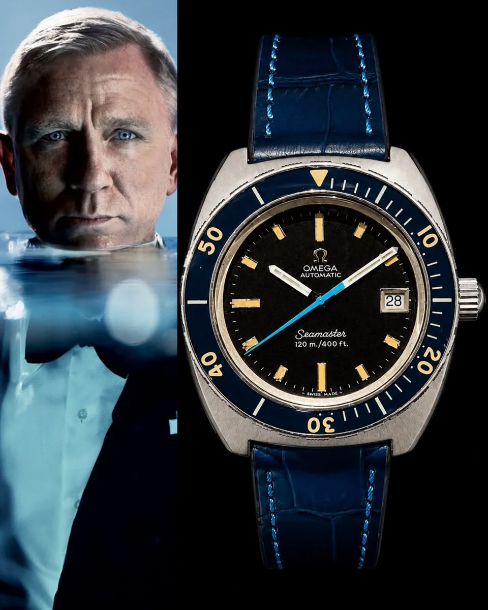 Omega Seamaster Automatic Ocean Dark Blue Navy Leather
