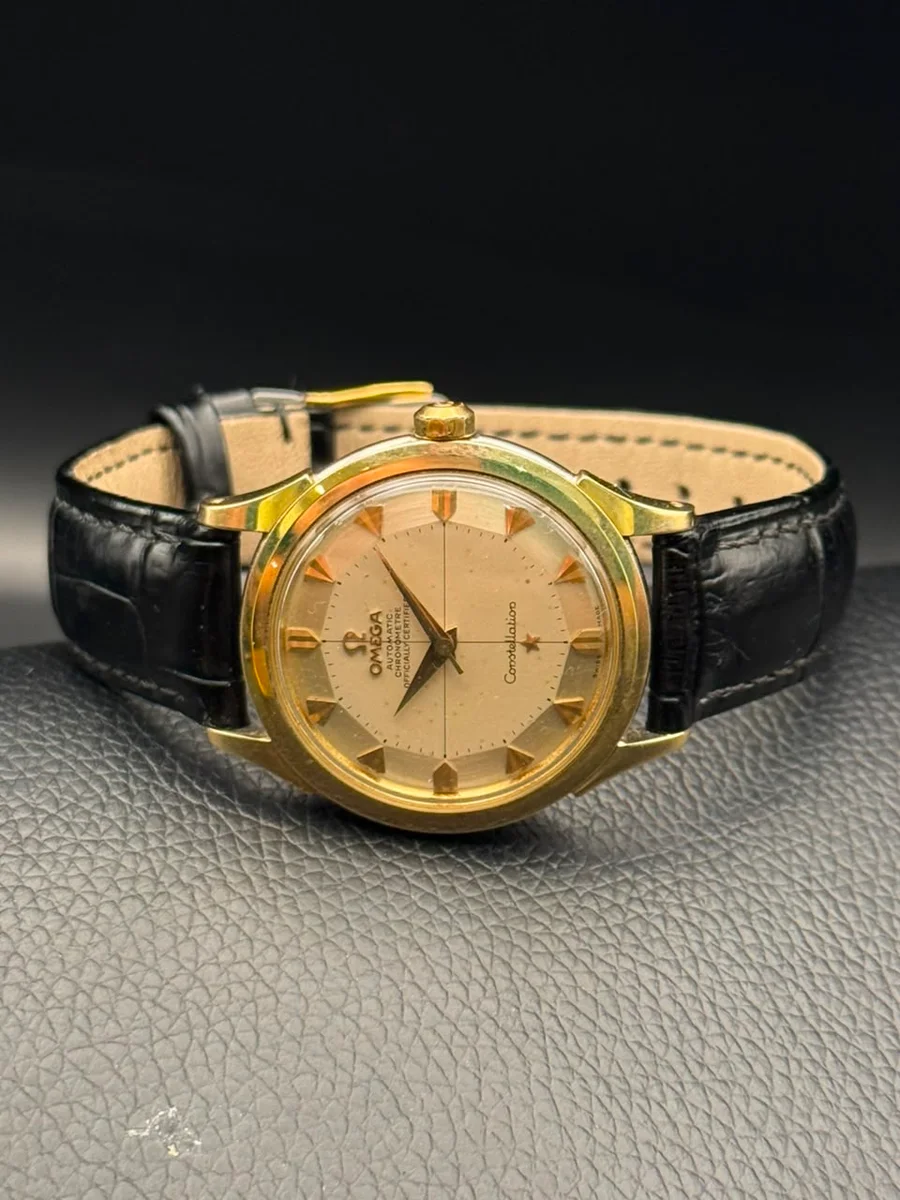 Omega Constellation Chronometer Vintage 1970s Gold Steel - Image 4