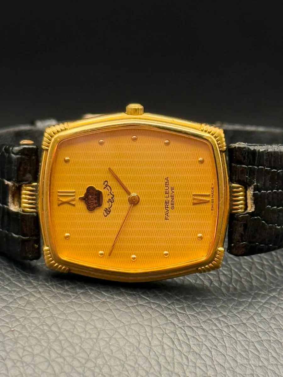 Leuba Genève Special Edition 1970   King Hussein bin Talal of Jordan - Image 4
