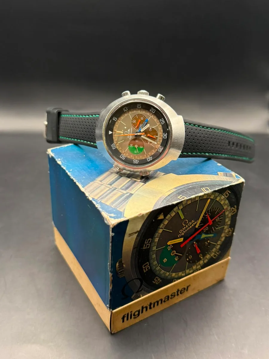 Legendary 1970 Omega Flightmaster Vintage Full Set 43MM - Image 2