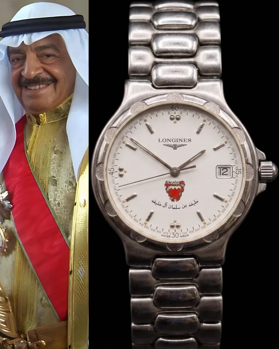 1990 Rare Longines Sheikh Khalifa bin Salman Al Khalifa Bahrain