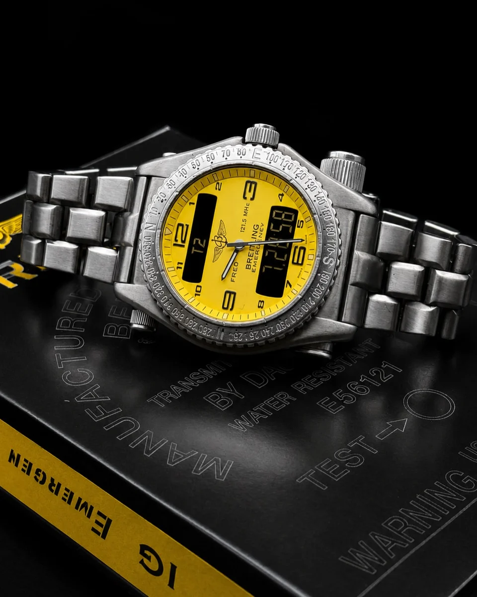 Breitling Emergency Yellow Rare Titanium Full Set - Image 2
