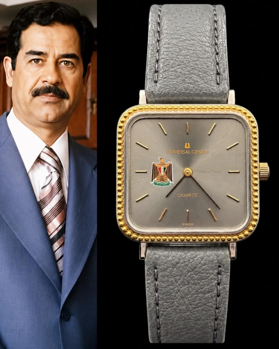 Rare Universal Genève Special Edition 1980  President Saddam Hussein