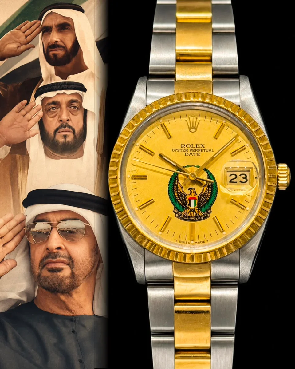 Rolex Datejust Special Edition UAE Armed Forces 1990 RARE