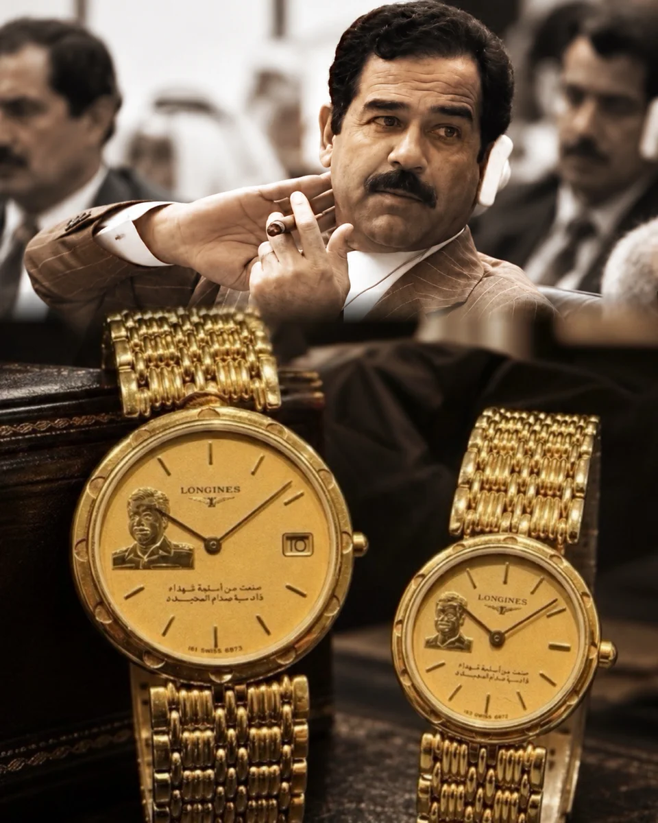 Longines Rare Set Iraq 1985  President Saddam Hussein