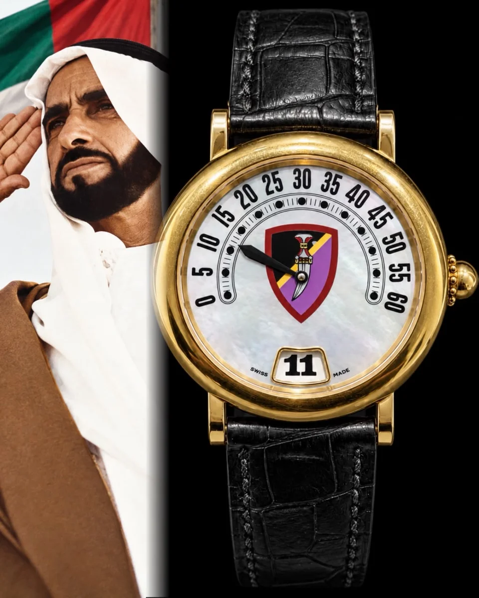 Gérald Genta Ultra Rare UAE Special Forces 1990s Jumping Hour