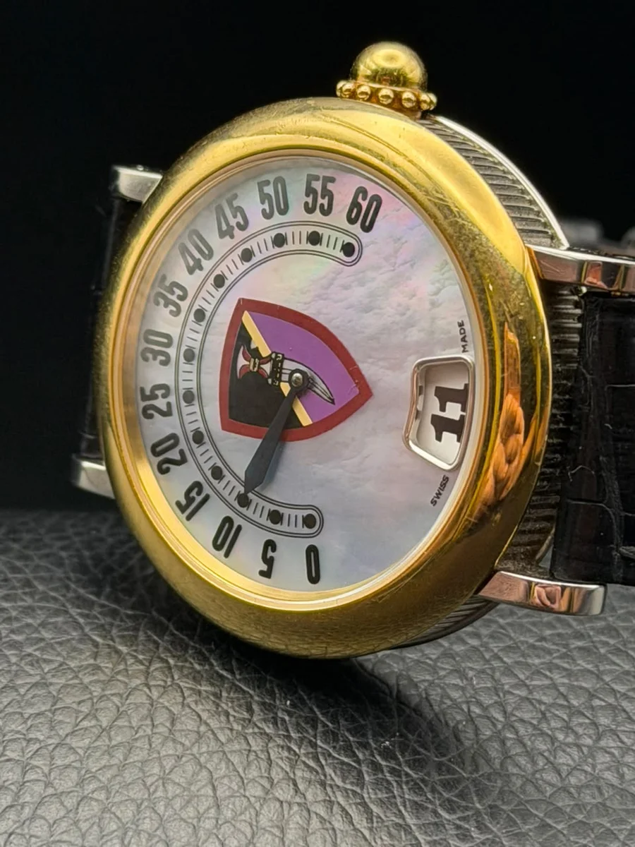 Gerald Genta Ultra Rare UAE Special Forces 1990s Jumping Hour complication - Image 4