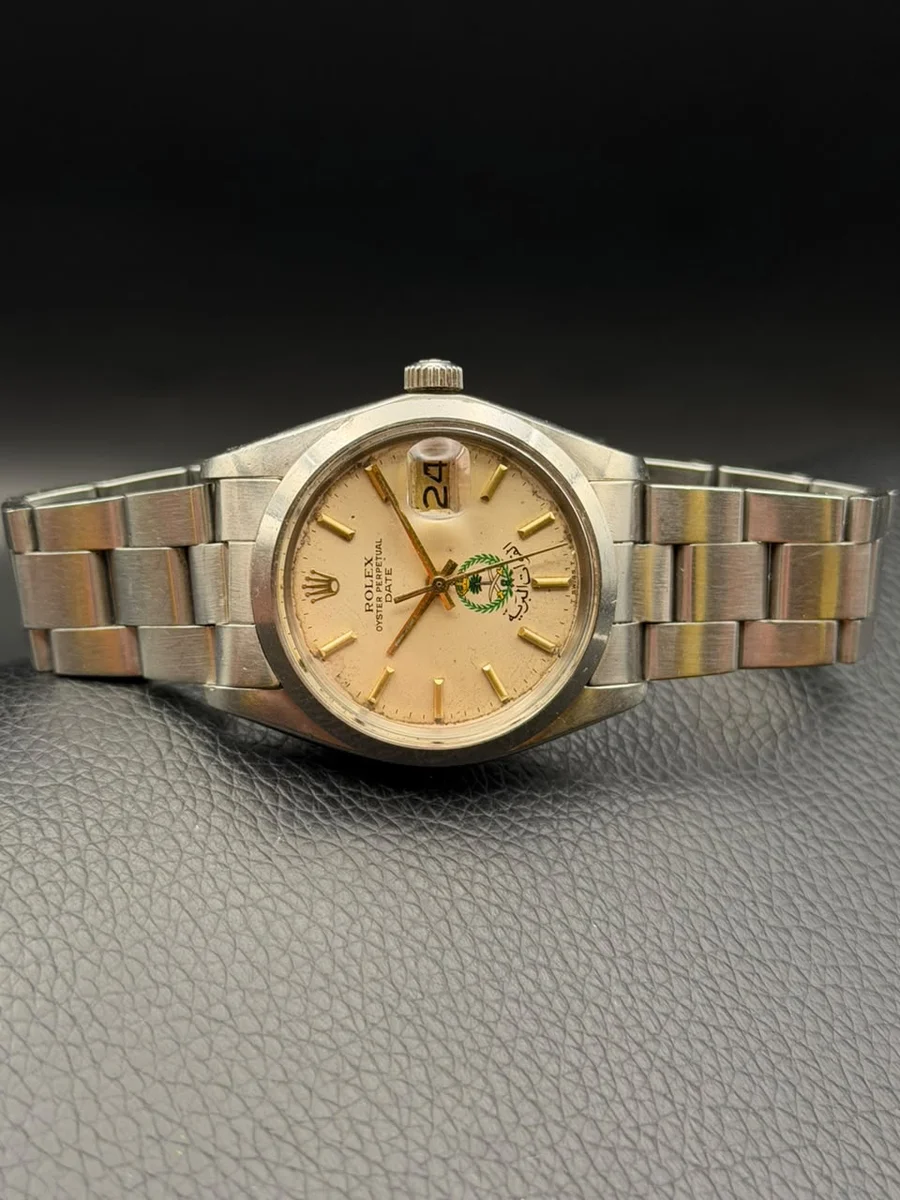 Rolex 1500 Date First Edition Saudi Arabia 1970 Landing Forces RARE - Image 3