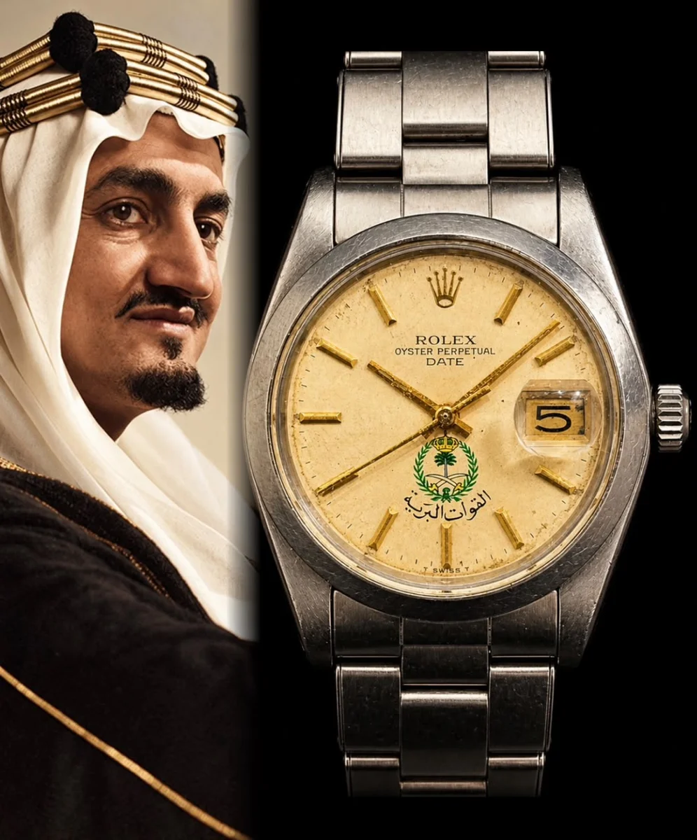 Rolex 1500 Date First Edition Saudi Arabia 1970 Landing Forces RARE