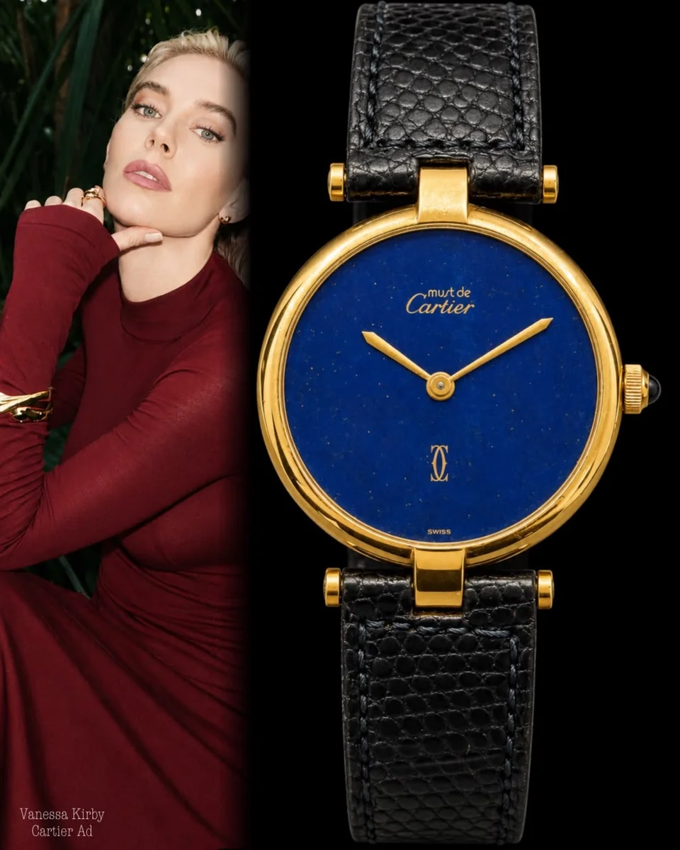 Cartier Must de Cartier Vintage Quartz Deep Blue