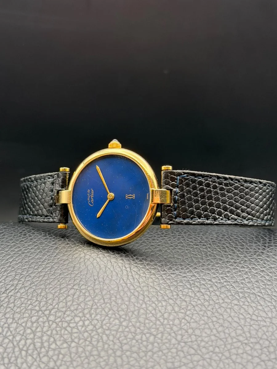 Cartier Must de Cartier Vintage Quartz Deep Blue - Image 2